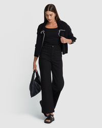 CLAUDINE COTTON CARDIGAN WOMENS KNITWEAR