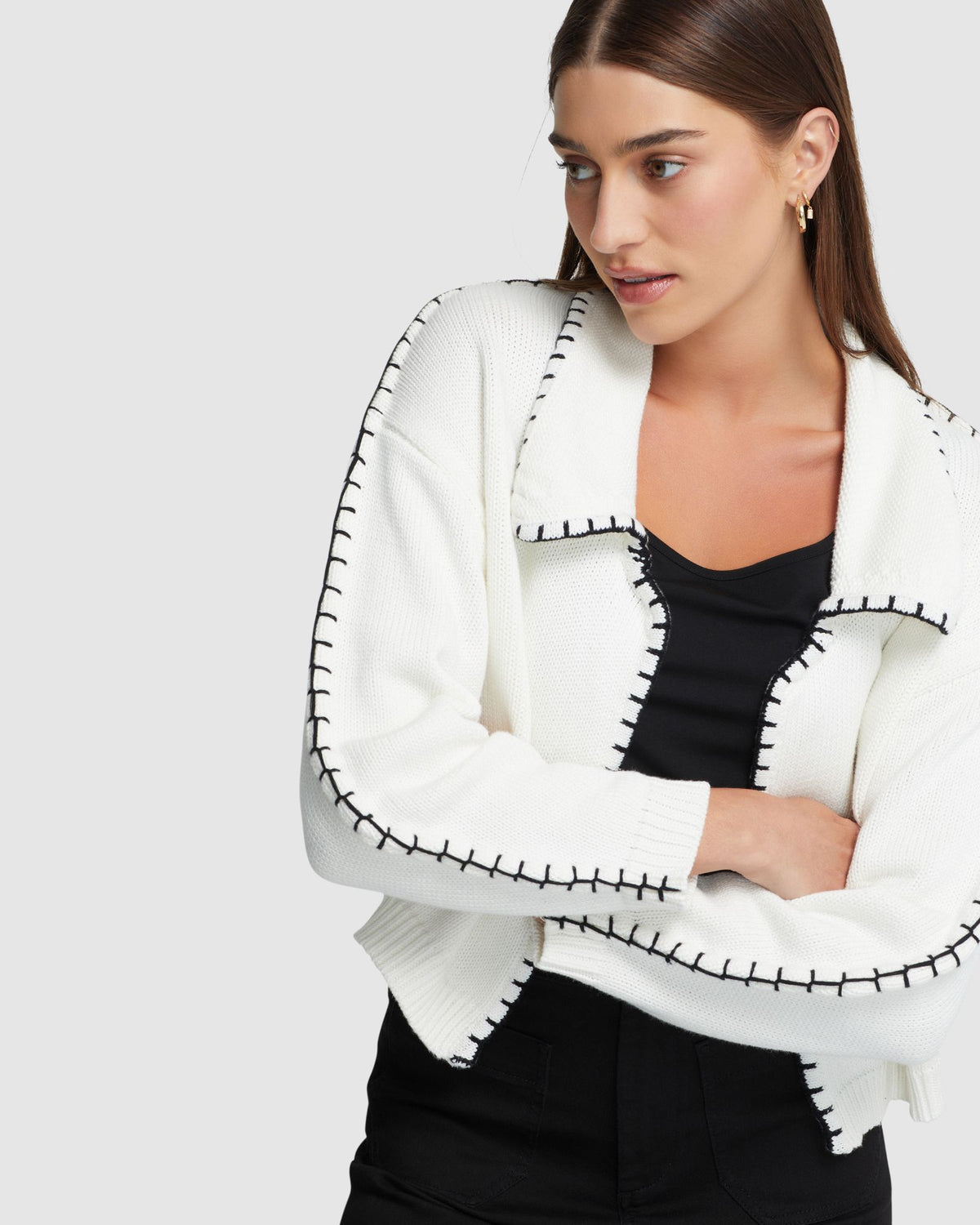 CLAUDINE COTTON CARDIGAN WOMENS KNITWEAR