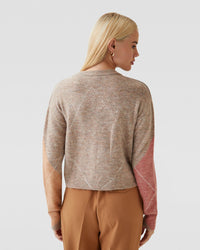 LOWEN ARGYLE V-NECK KNIT - AVAILABLE ~ 1-2 weeks WOMENS KNITWEAR