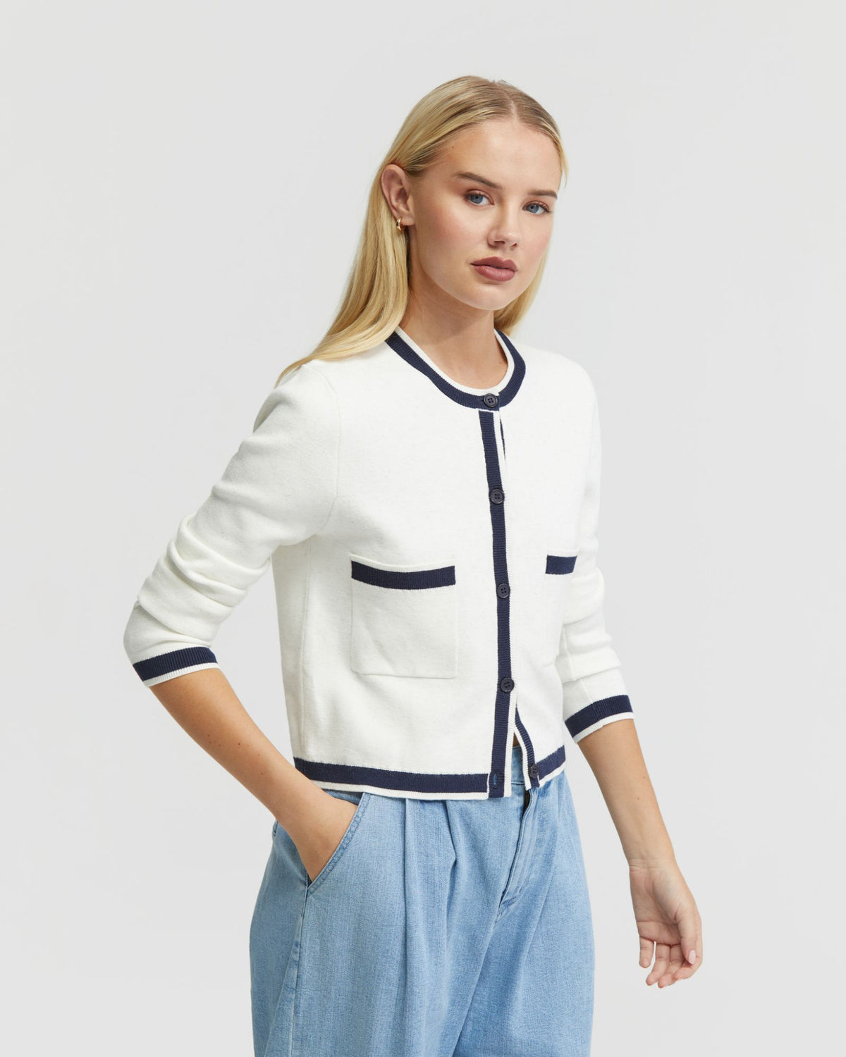 OLIVE CARDIGAN JACKET WOMENS KNITWEAR