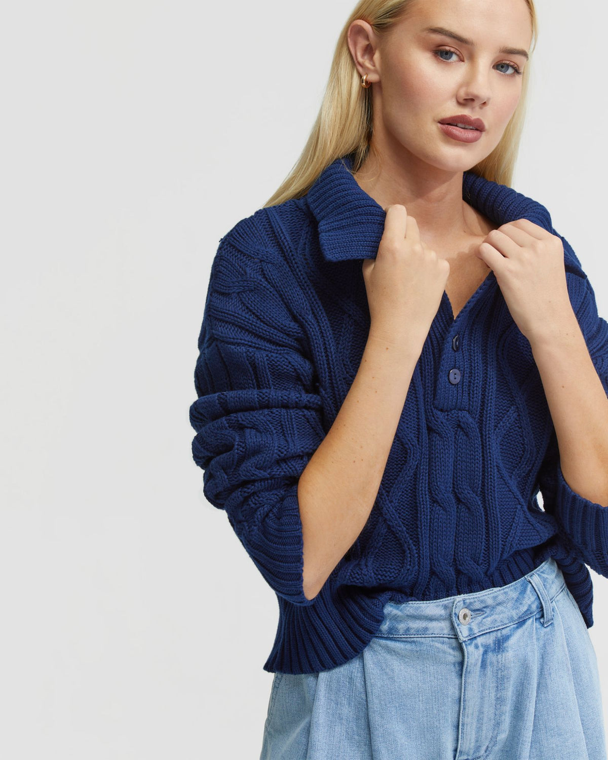 IVY CABLE KNIT TOP - AVAILABLE ~ 1-2 weeks WOMENS KNITWEAR