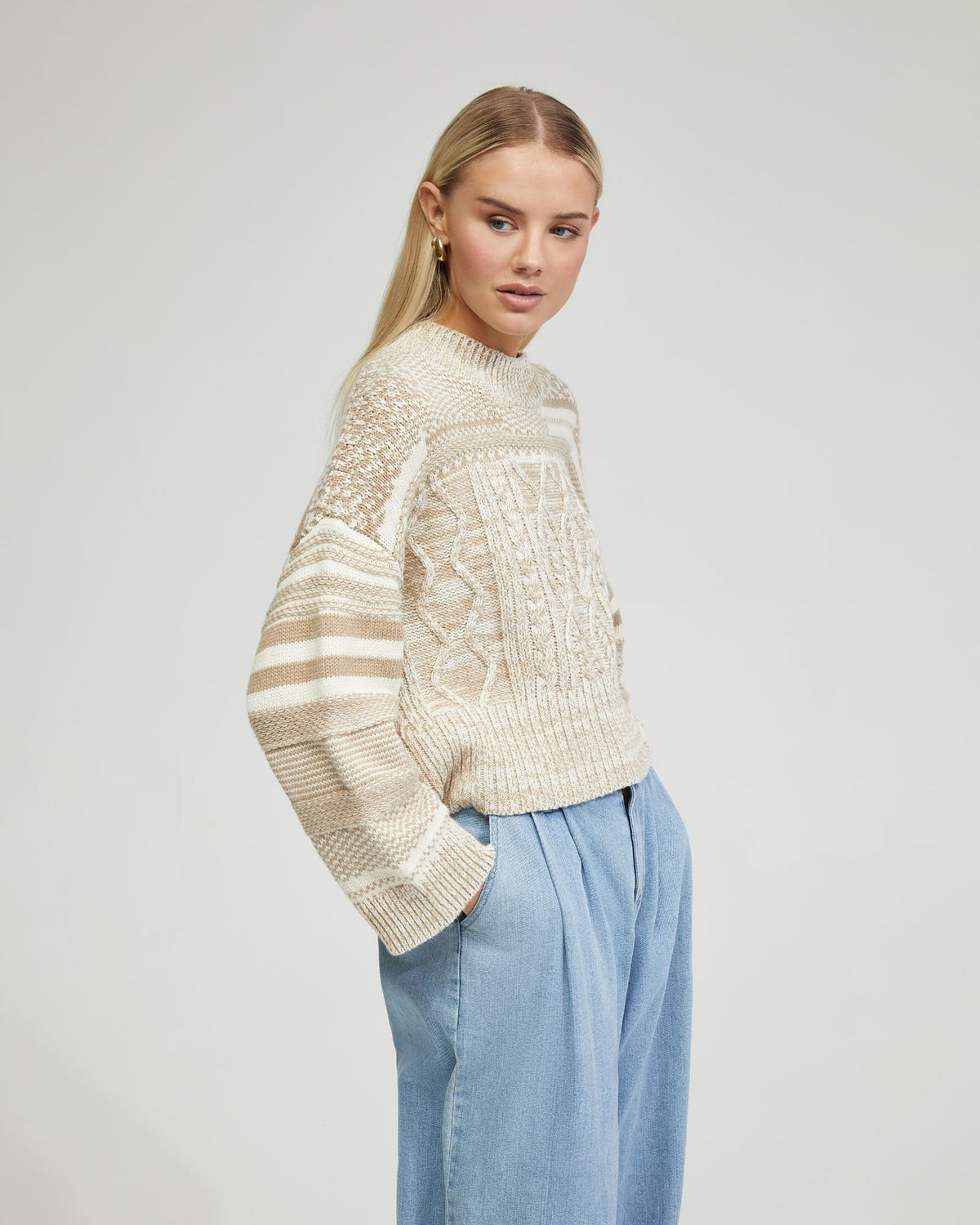 SAVANNAH CABLE KNIT - AVAILABLE ~ 1-2 weeks WOMENS KNITWEAR