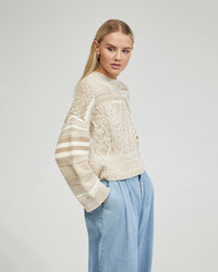 SAVANNAH CABLE KNIT - AVAILABLE ~ 1-2 weeks WOMENS KNITWEAR