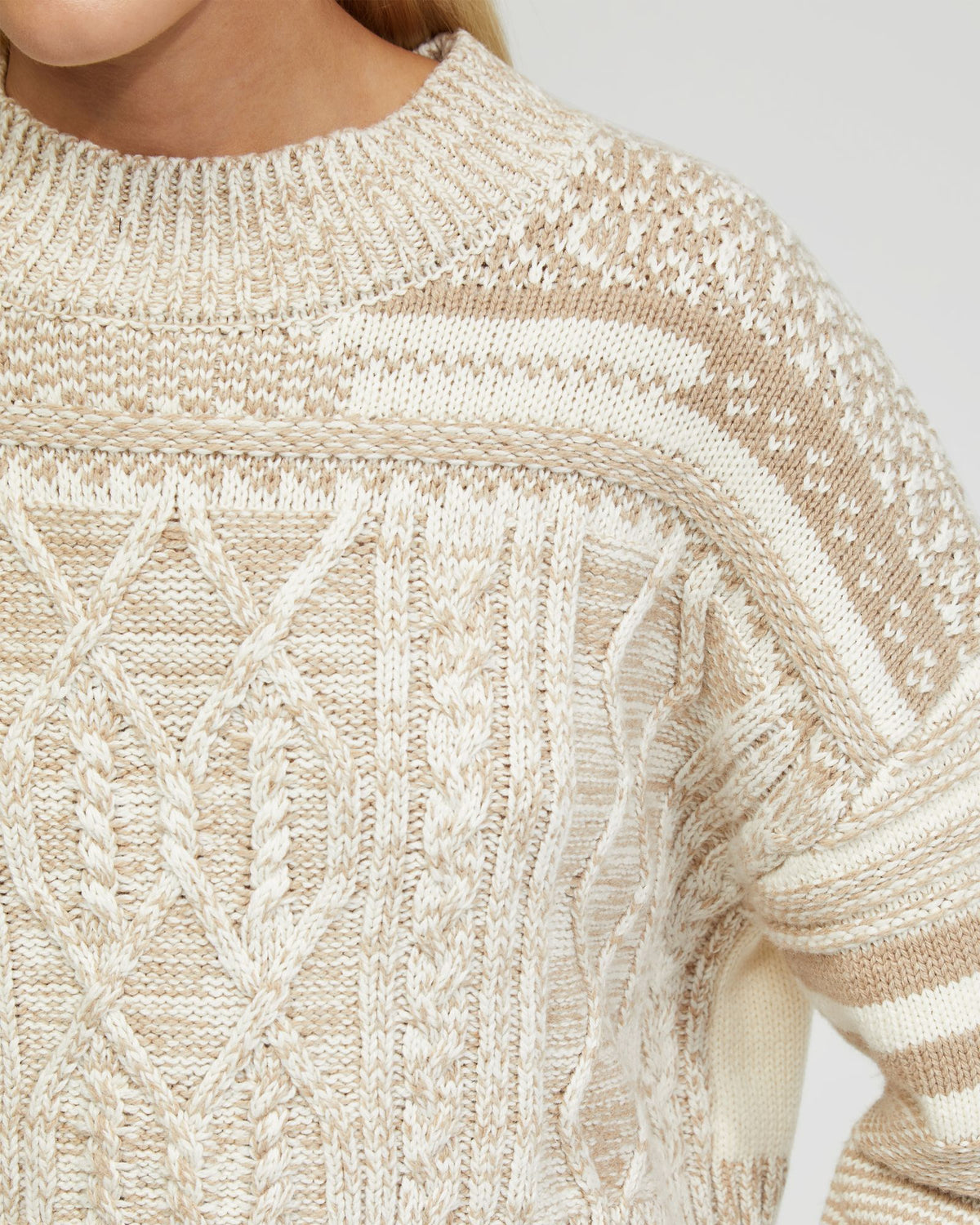 SAVANNAH CABLE KNIT - AVAILABLE ~ 1-2 weeks WOMENS KNITWEAR