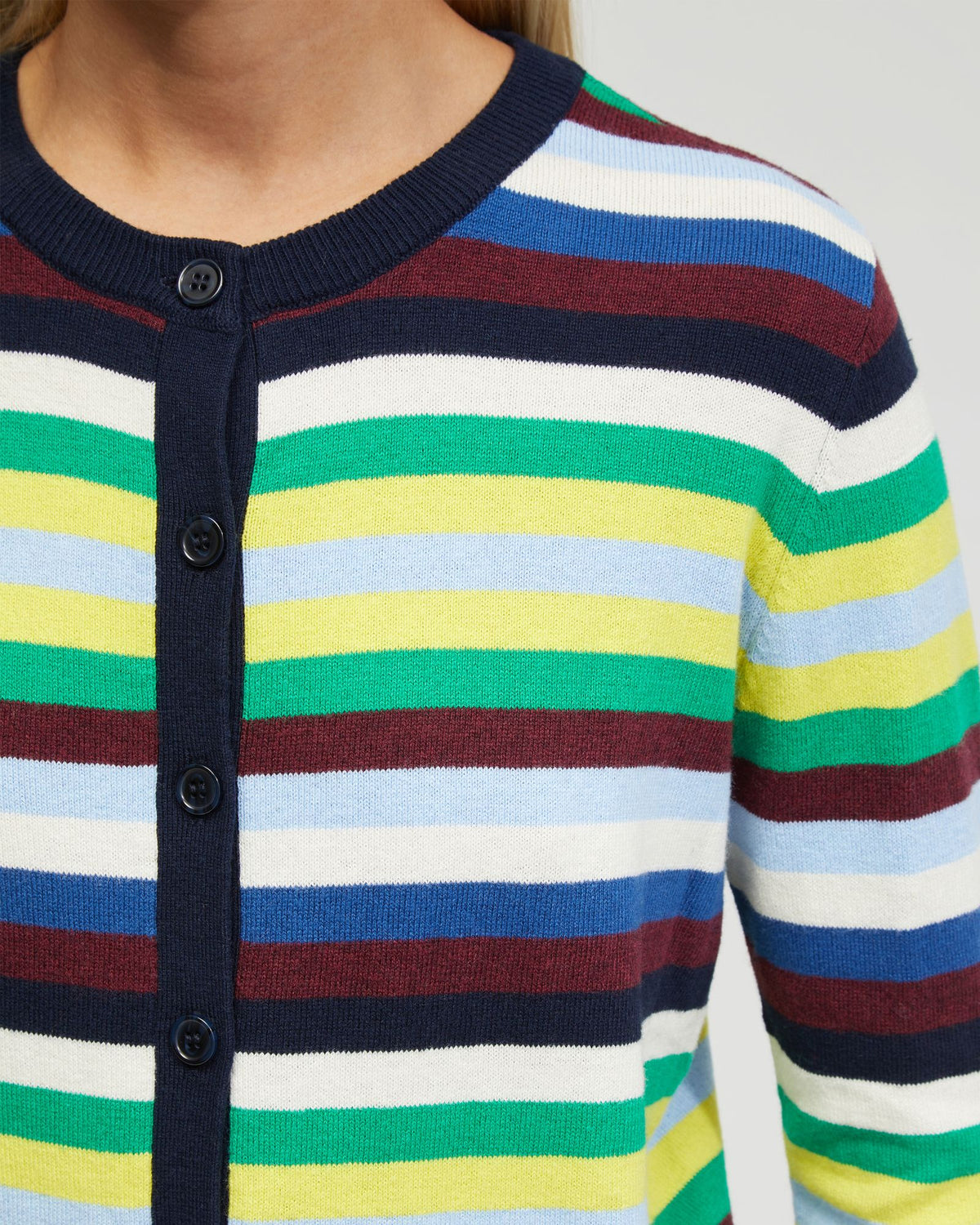 ROSE STRIPED CARDIGAN - AVAILABLE ~ 1-2 weeks WOMENS KNITWEAR