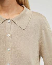 AGGIE KNITTED METALLIC CARDIGAN - AVAILABLE ~ 1-2 weeks WOMENS KNITWEAR