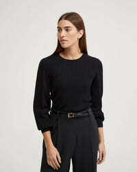 KIRSTIN CABLE KNIT TOP - AVAILABLE ~ 1-2 weeks WOMENS KNITWEAR