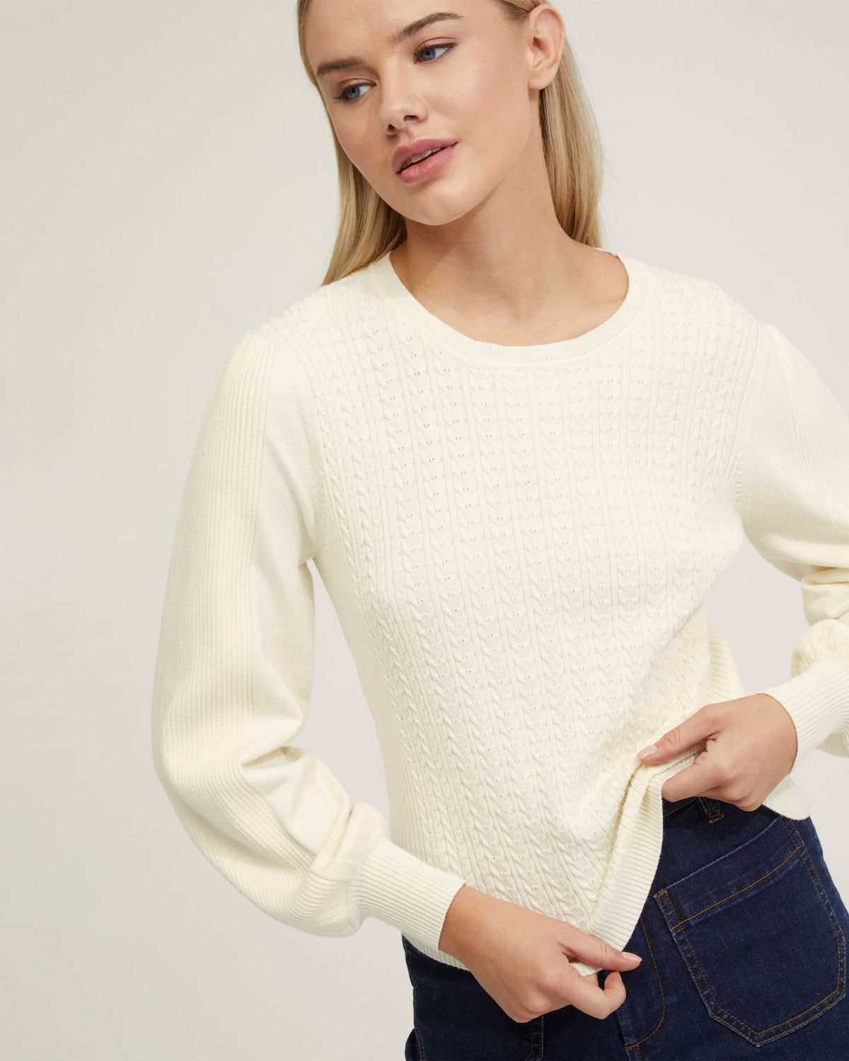 Kirstin Cable Knit Top