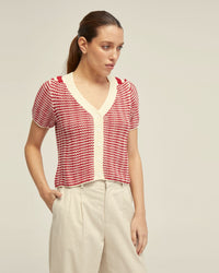 HEIDI COTTON CARDIGAN WOMENS KNITWEAR