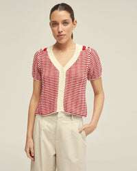 HEIDI COTTON CARDIGAN WOMENS KNITWEAR