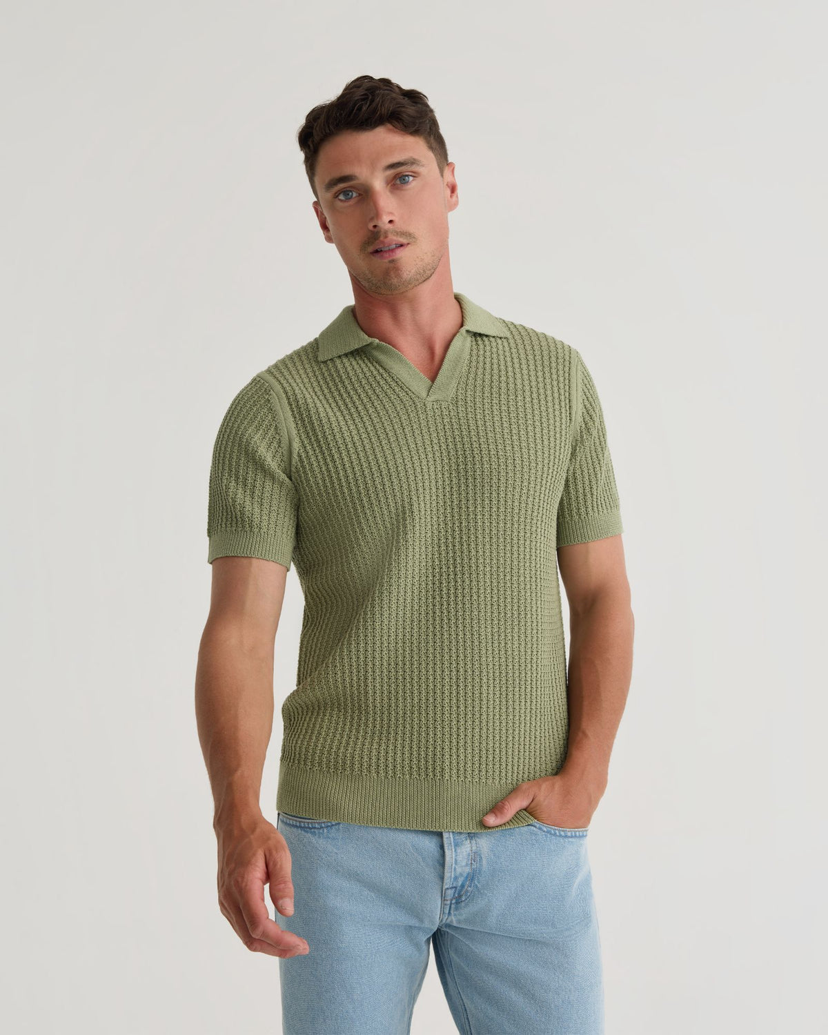 Pierce Knitted Polo MENS KNITWEAR