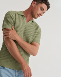 Pierce Knitted Polo MENS KNITWEAR