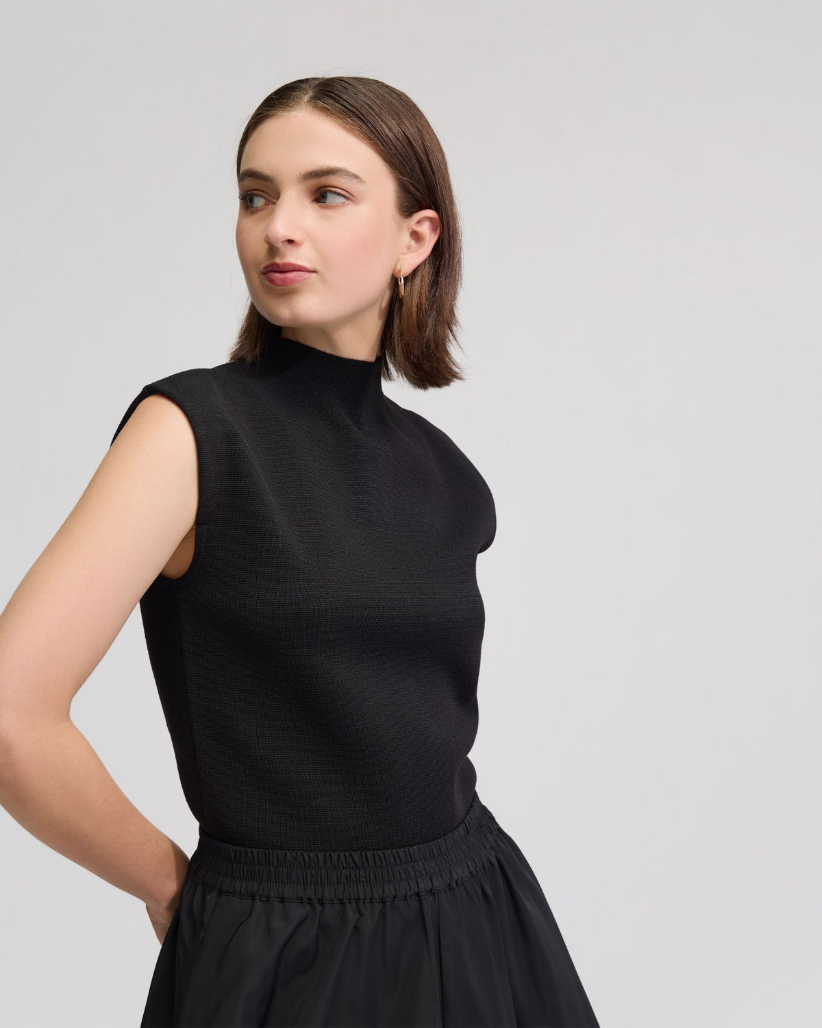 Pepper Knitted Funnel Collar Top WOMENS KNITWEAR