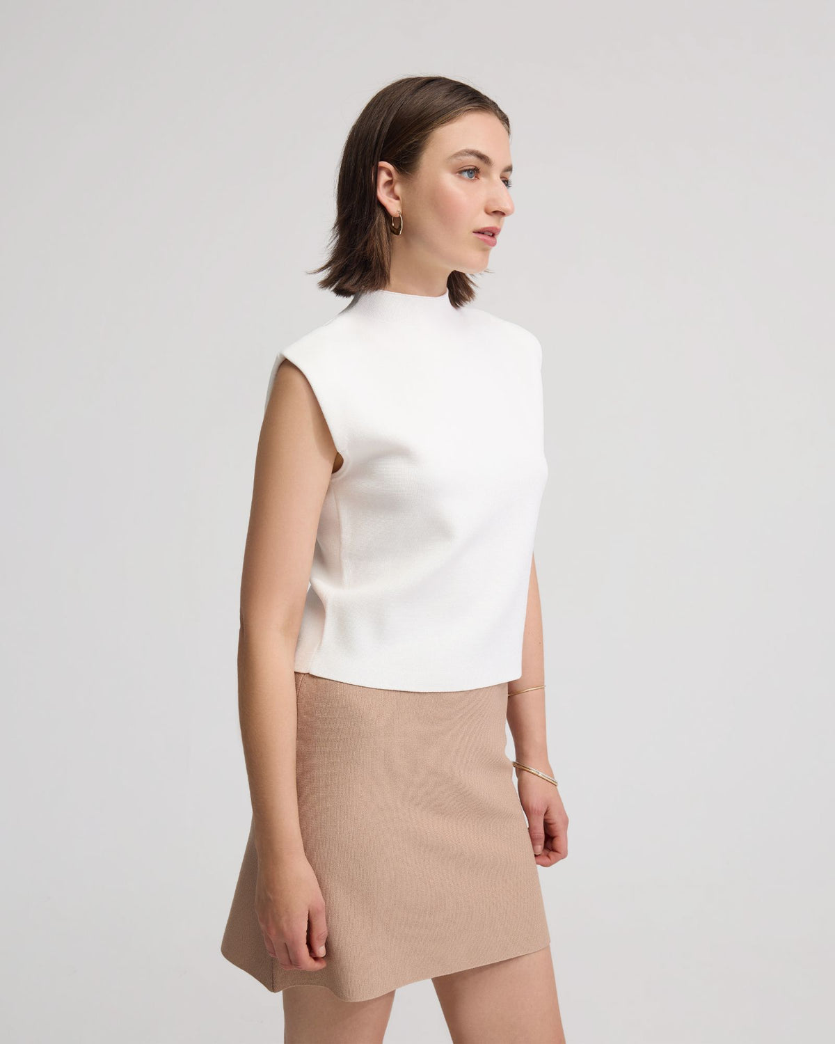 Pepper Knitted Funnel Collar Top WOMENS KNITWEAR