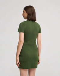Olive Knitted Mini Dress WOMENS DRESSES
