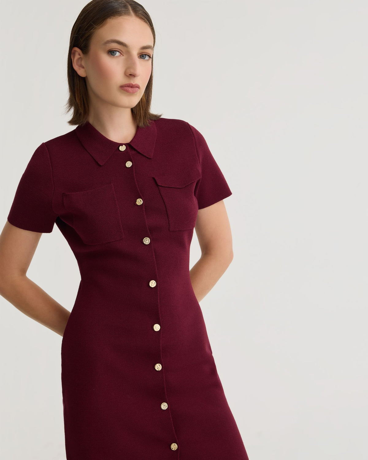 Olive Knitted Mini Dress WOMENS DRESSES