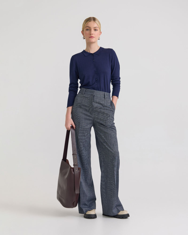 Edwina Silk Blend Polo Collar Knit WOMENS KNITWEAR