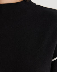 Lisa Knitted Contrast Trim Dress WOMENS DRESSES