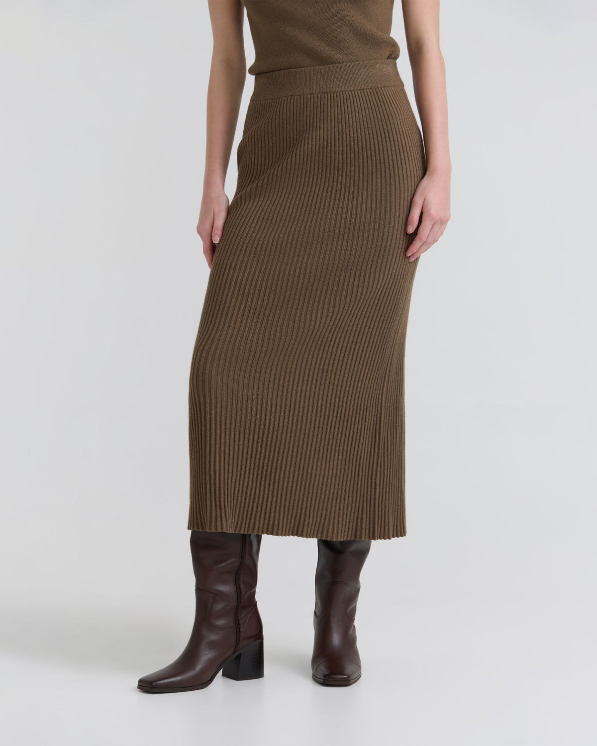 Belle Rib Knitted Skirt WOMENS SKIRTS