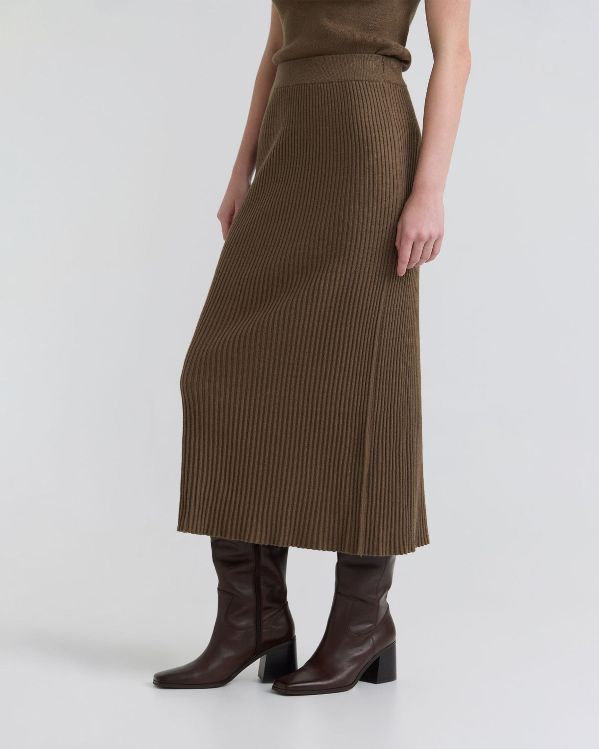 Belle Rib Knitted Skirt WOMENS SKIRTS