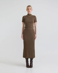 Belle Rib Knitted Skirt WOMENS SKIRTS