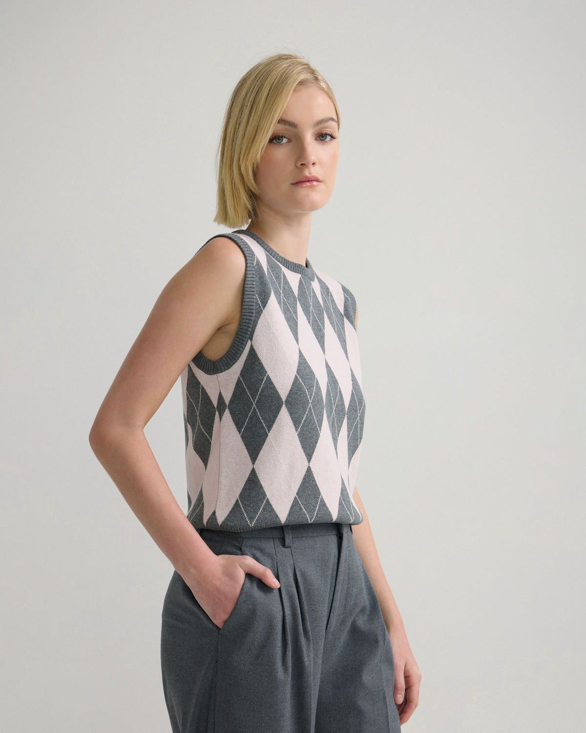 Lanie Argyle Vest WOMENS KNITWEAR