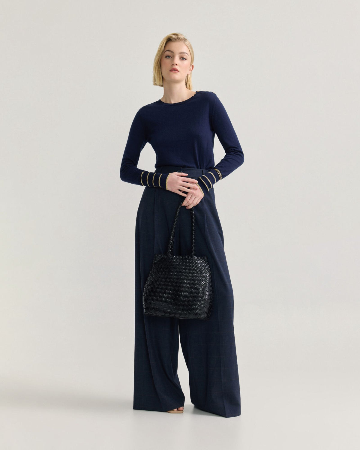 Raven Metallic Stripe Knit WOMENS KNITWEAR