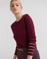 Raven Metallic Stripe Knit WOMENS KNITWEAR