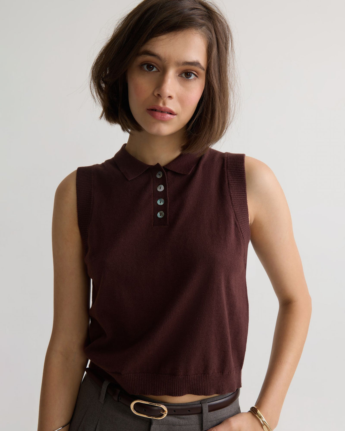 Suki Cashmere Blend Polo - Available ~ 1-2 weeks WOMENS KNITWEAR