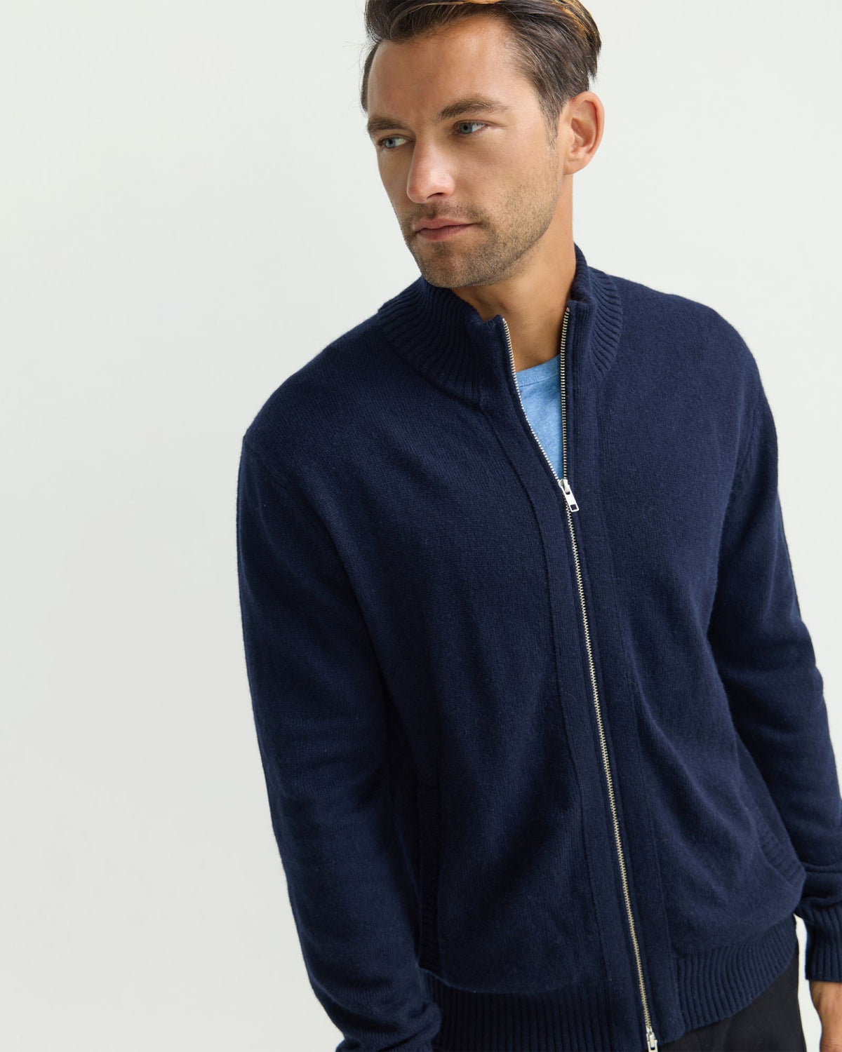 Frankie Zip Up Cardigan MENS KNITWEAR