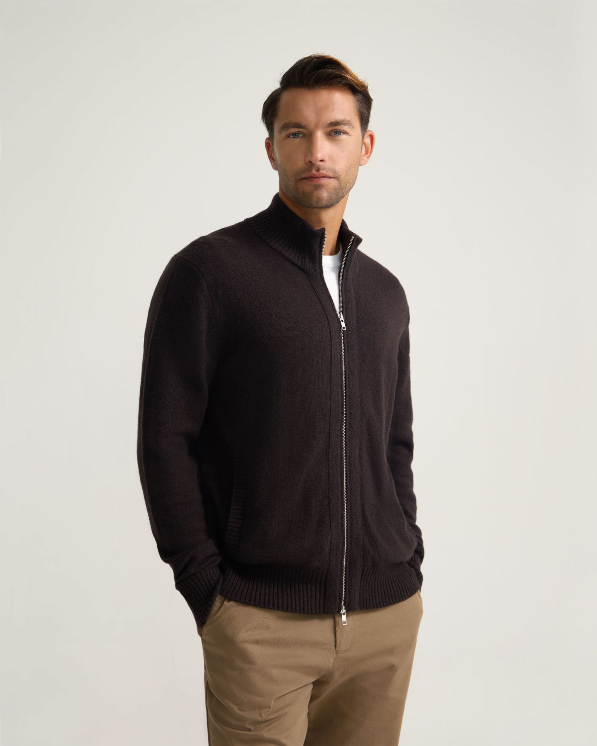 Frankie Zip Up Cardigan MENS KNITWEAR
