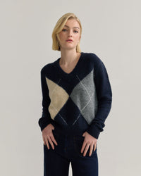 Chelsea Argyle Knit WOMENS KNITWEAR