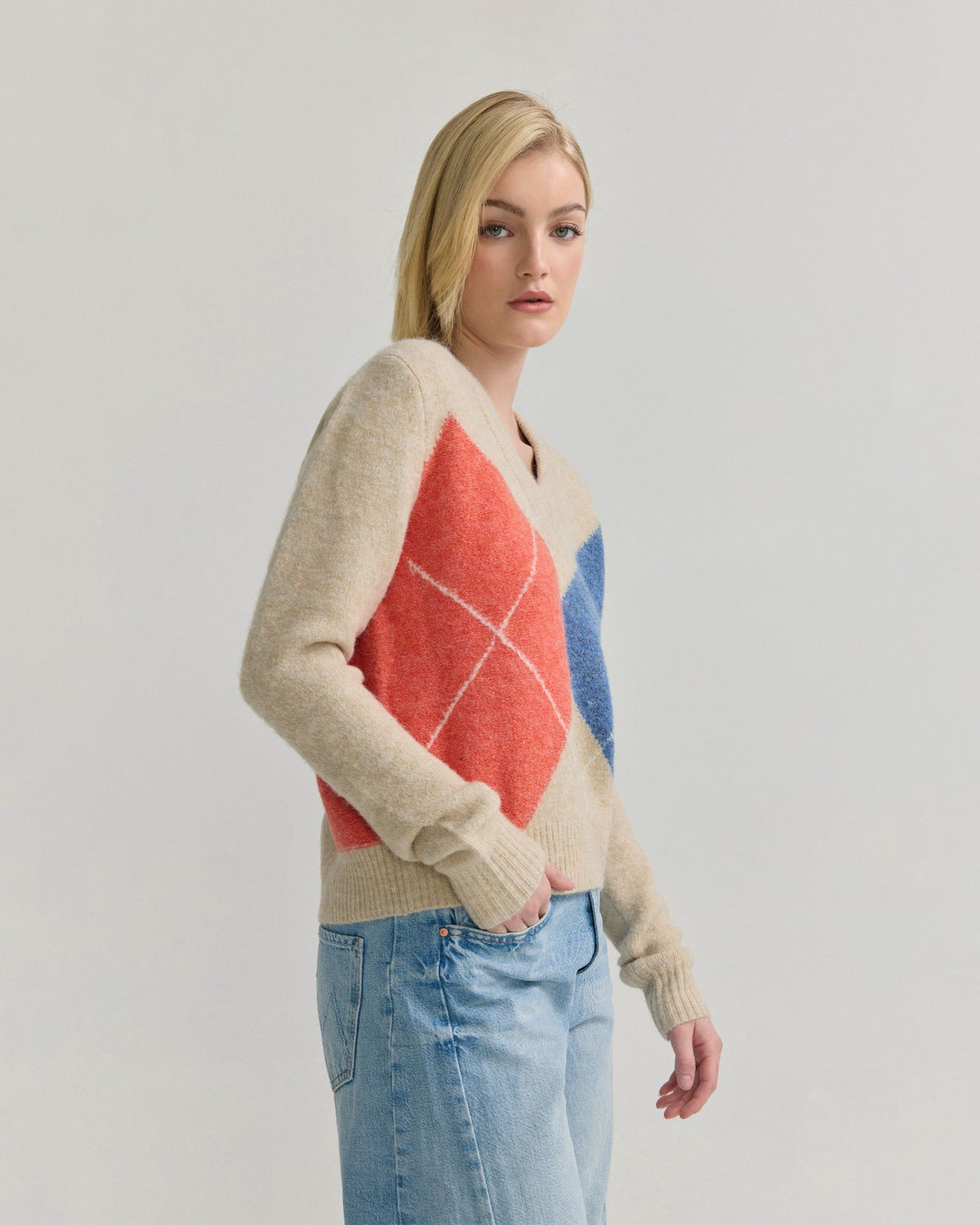 Chelsea Argyle Knit WOMENS KNITWEAR