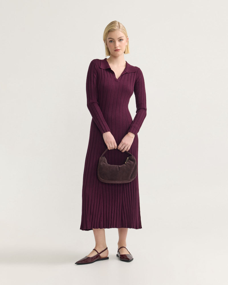 Dakota Knitted Polo Collar Dress WOMENS DRESSES