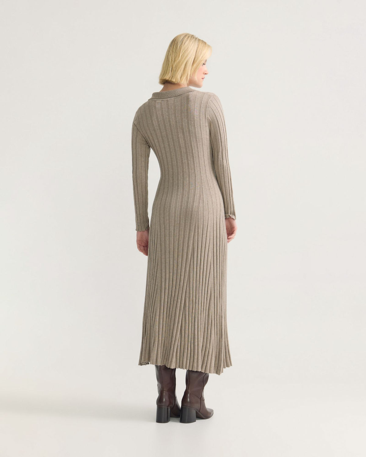 Dakota Knitted Polo Collar Dress WOMENS DRESSES