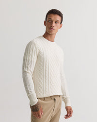 Bruno Wool Cable Knit MENS KNITWEAR