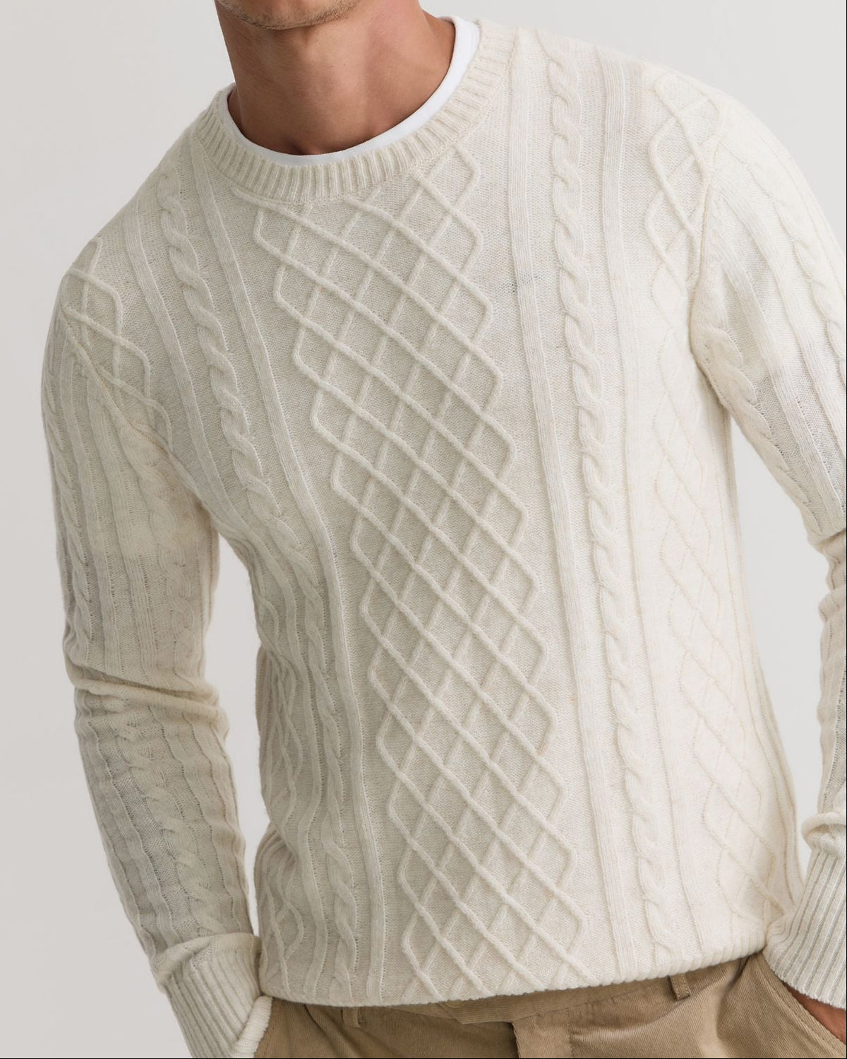 Bruno Wool Cable Knit MENS KNITWEAR