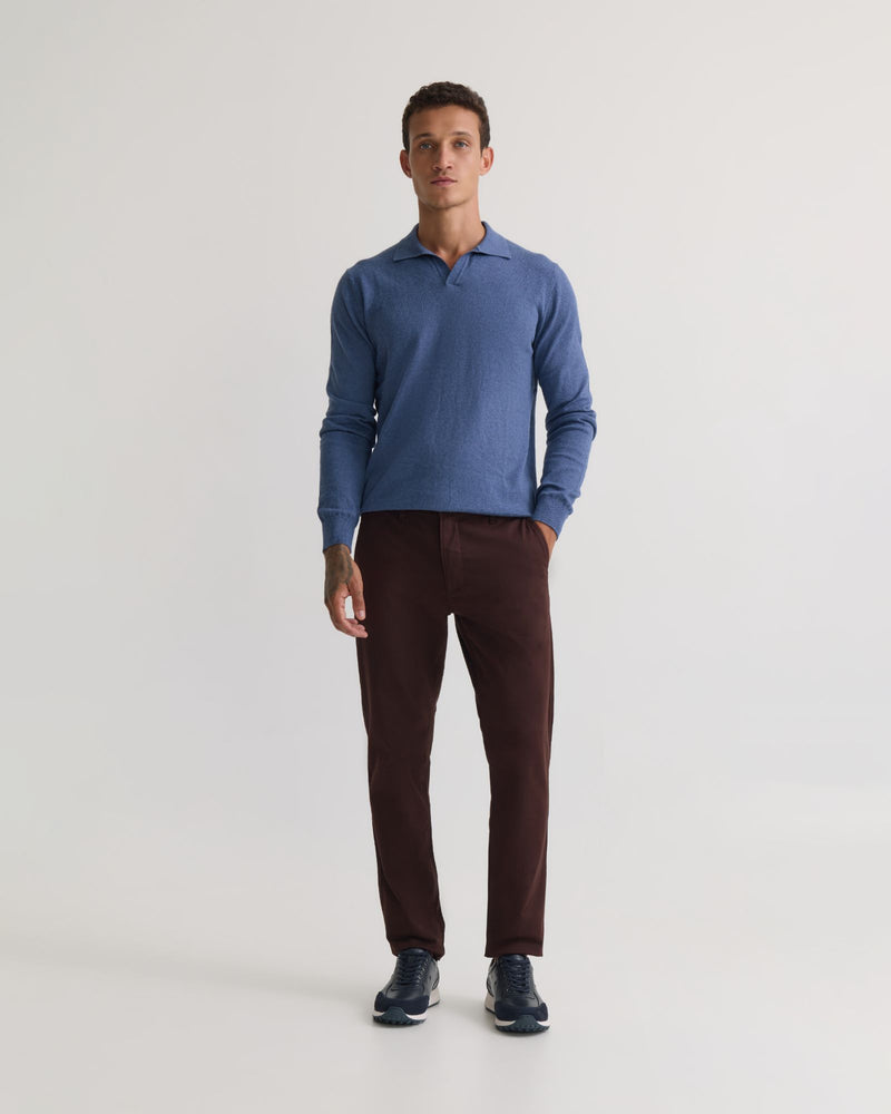 Dominic Open Polo Collar Knit MENS KNITWEAR