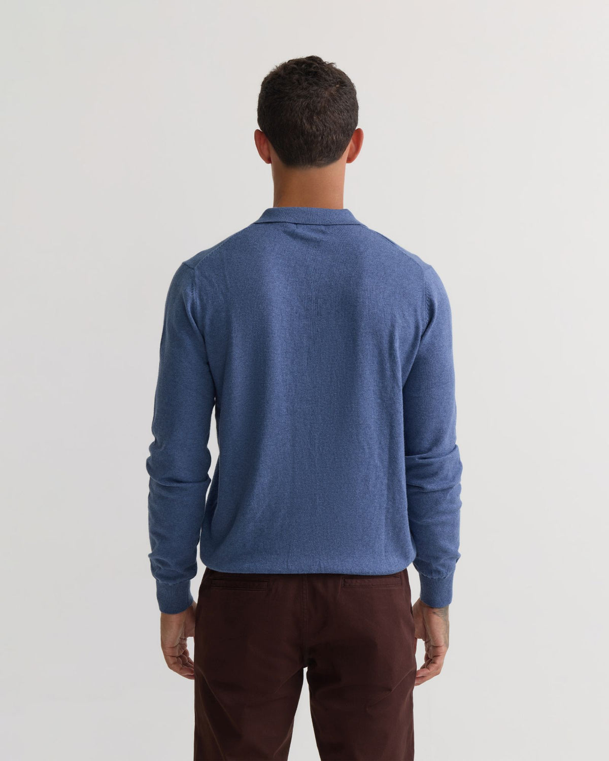 Dominic Open Polo Collar Knit MENS KNITWEAR