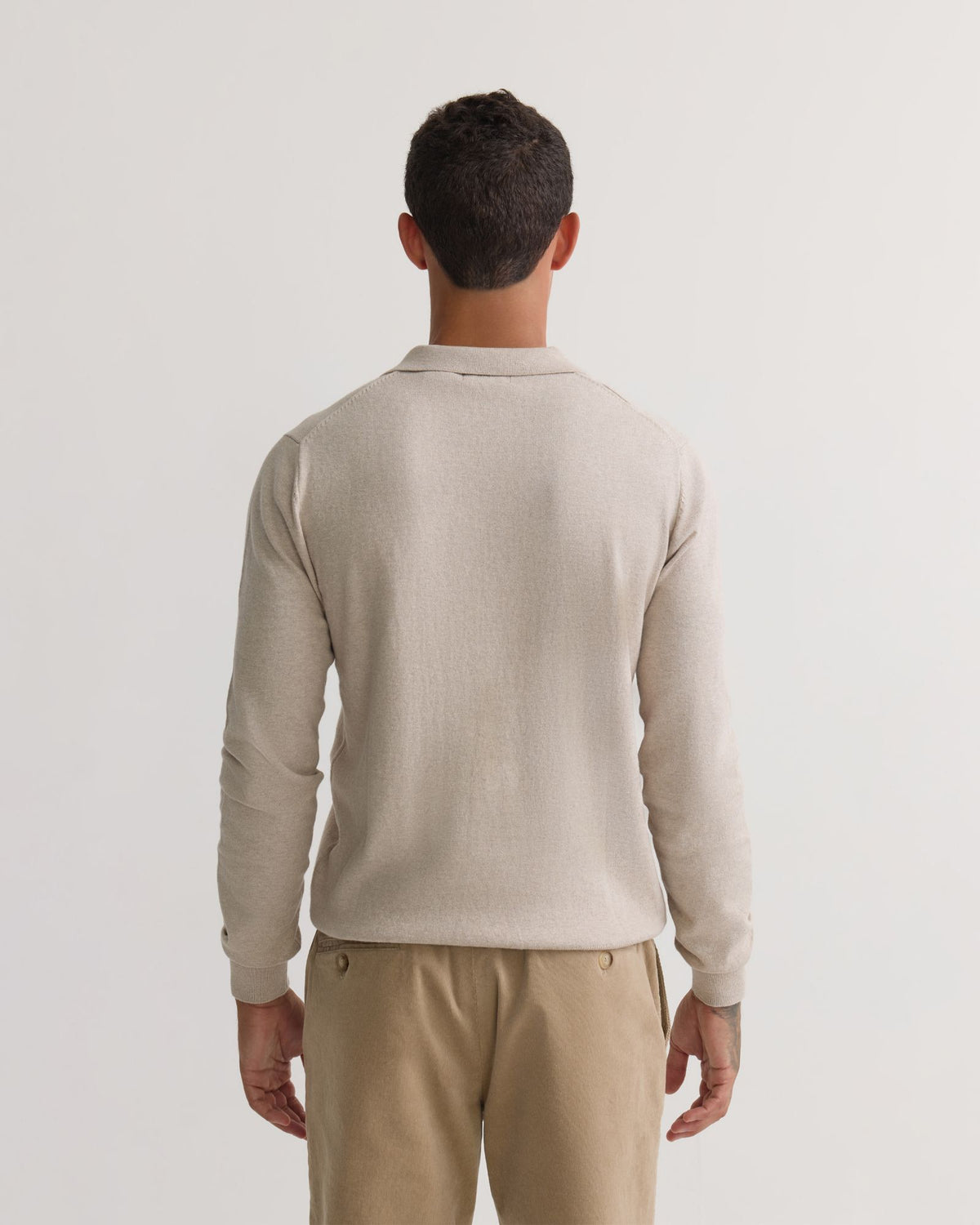 Dominic Open Polo Collar Knit MENS KNITWEAR