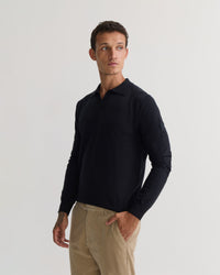 Dominic Open Polo Collar Knit MENS KNITWEAR