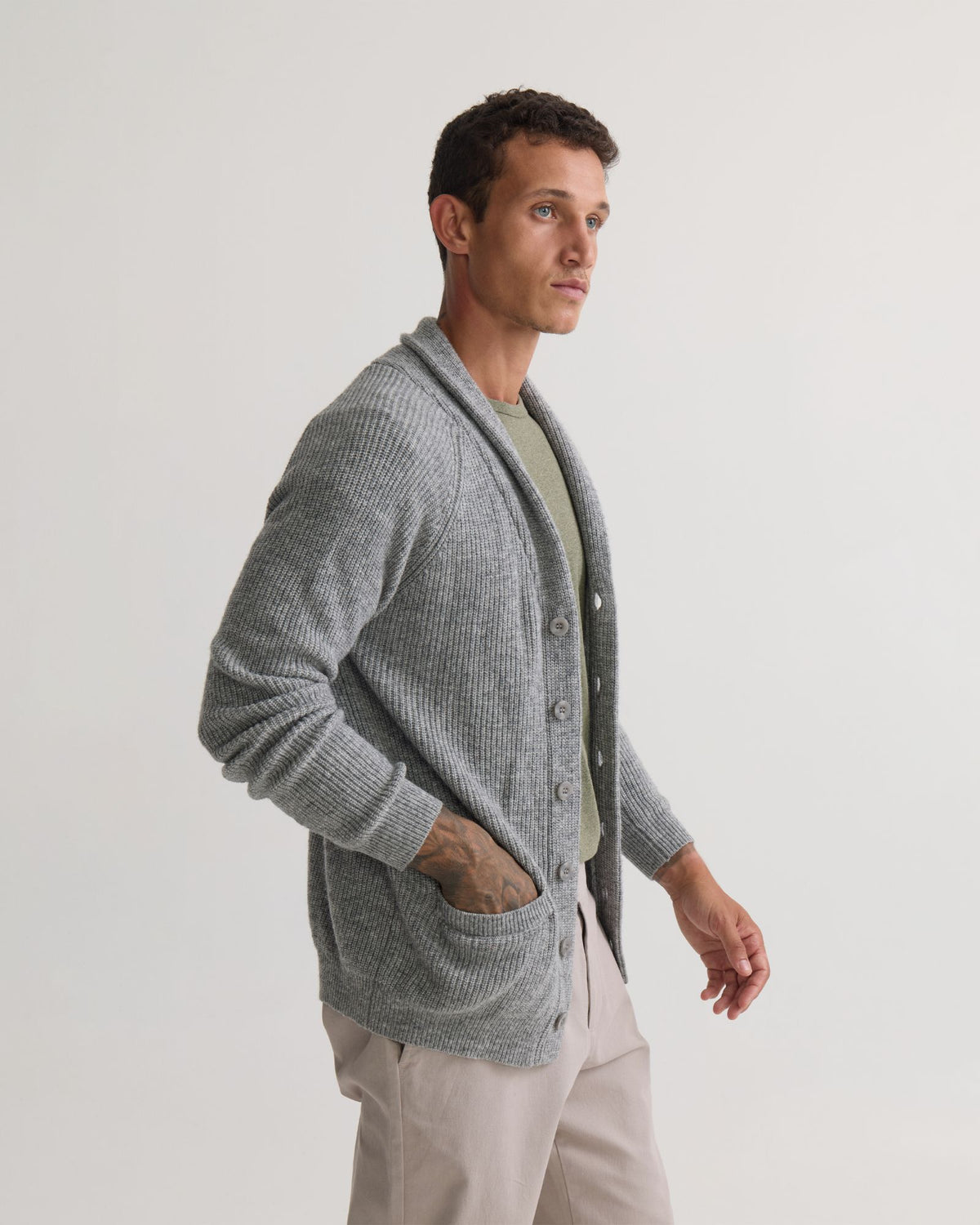 Caleb Wool Cardigan MENS KNITWEAR
