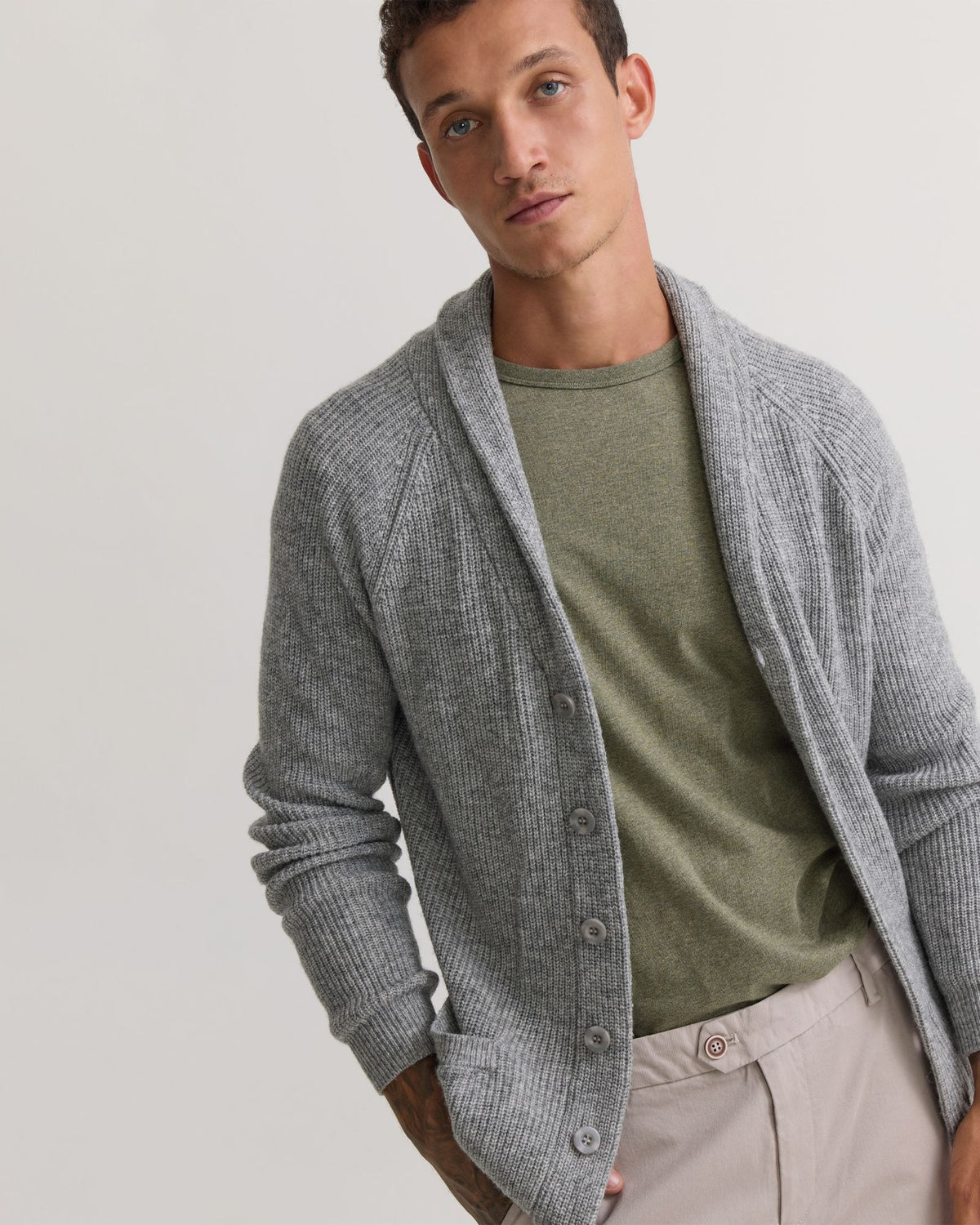 Caleb Wool Cardigan MENS KNITWEAR