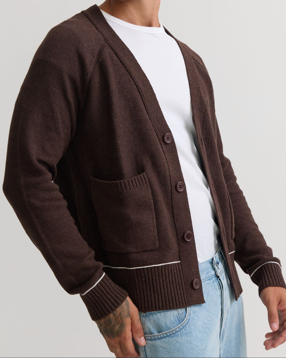 Diego Cotton Cardigan MENS KNITWEAR