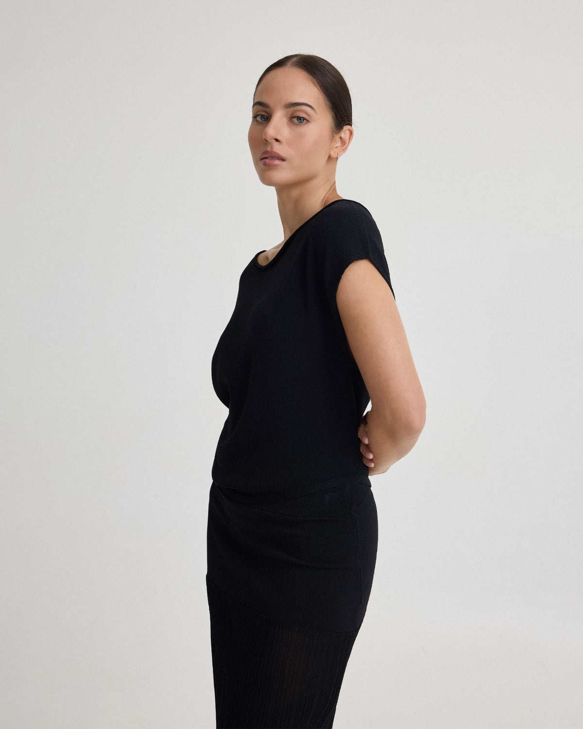 Jaya Knitted Drape Top WOMENS KNITWEAR