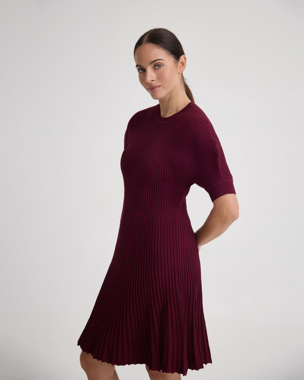 Florence Knitted Pleat Dress WOMENS DRESSES