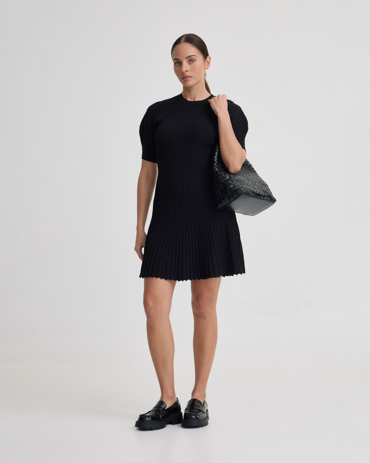 Florence Knitted Pleat Dress WOMENS DRESSES