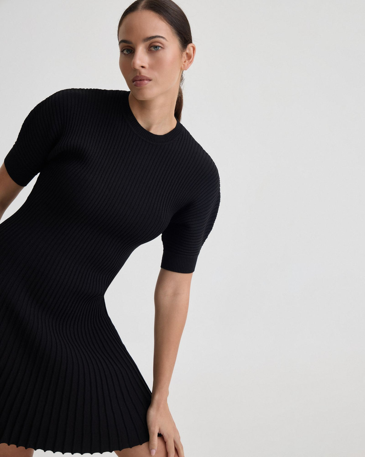 Florence Knitted Pleat Dress WOMENS DRESSES