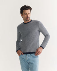 Liam Stripe Crew Neck MENS KNITWEAR