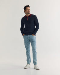 Sam Contrast Collar Knit MENS KNITWEAR